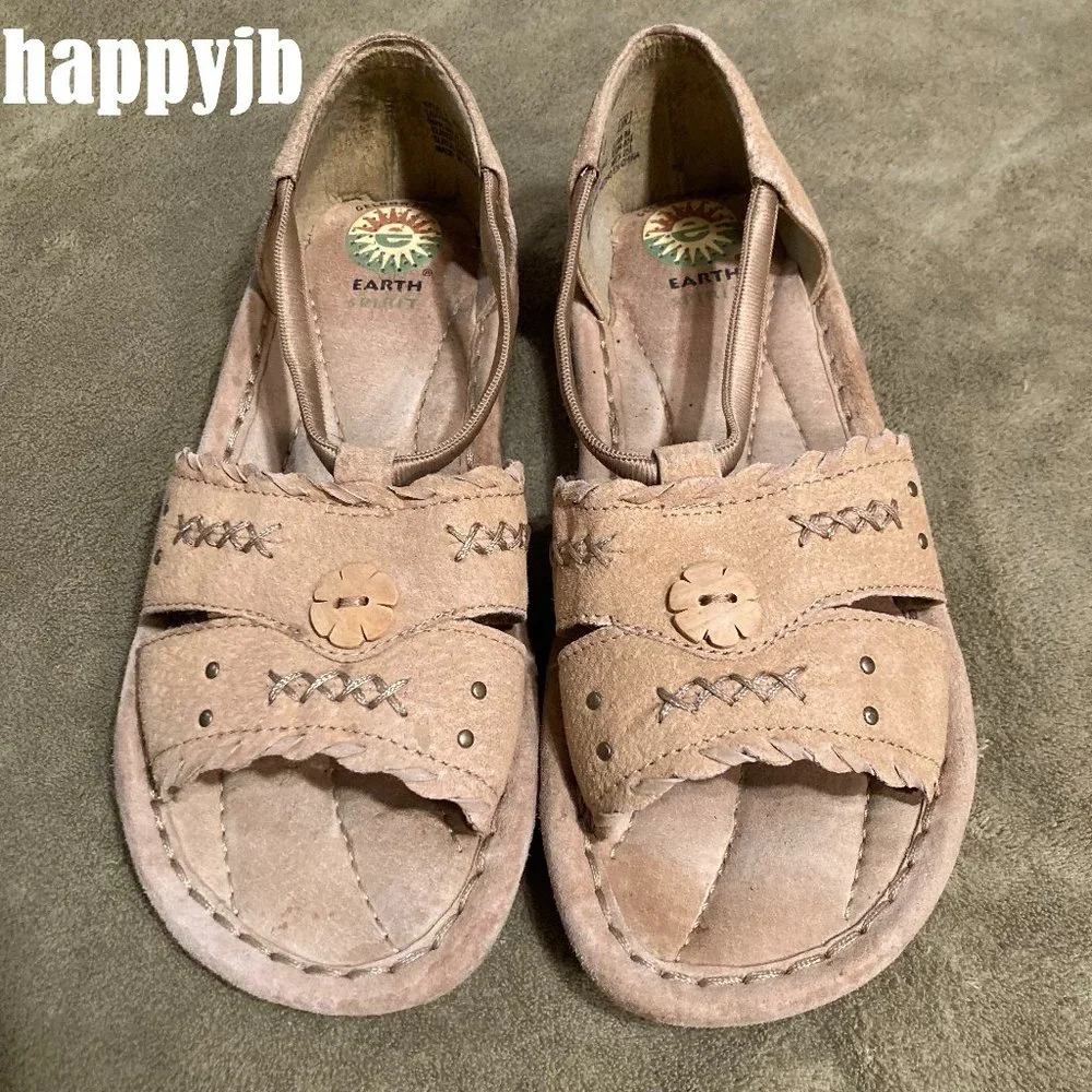 EUC Vintage Earth Spirit Kalei2 Leather Sandals Size 8.5W - Picture 3 of 13
